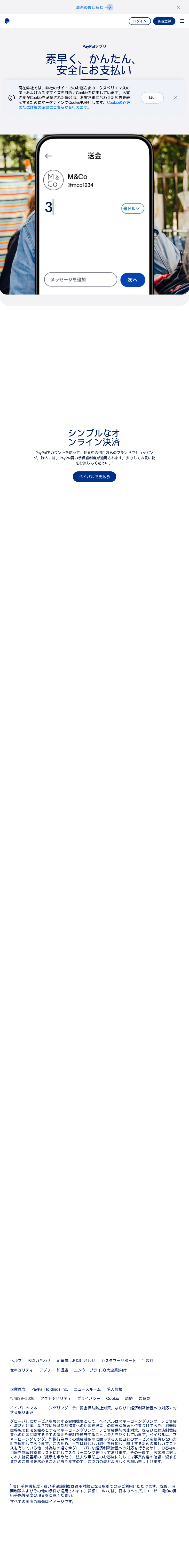 PayPal 웹사이트 디자인